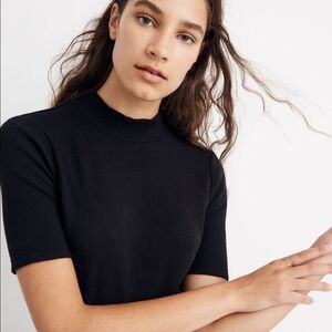✨️NWT✨️Madewell Ribbed Mock Neck Shirt, Size Medium